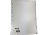 Registri Di Plastica Hetzel, Numeri, A4, 1-31, Pp, Grigio