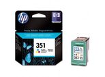 Hp 351 Tri Color Original Ink Cartridge Cartuccia D'inchiostro 1 Pz Resa Standard Ciano Magenta Giallo
