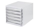 Helit Schubladenbox Transparent Din A4 Mit 5 Schubladen (H6129902)