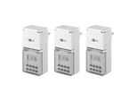 Goobay Timer Digitale IP44 Bianco (3 Pezzi)