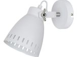 Italux Franklin Lampada Da Parete Industriale Bianca MB-HN5050-1-WH+S.NIC