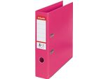 Cartella A Leva A4 Esselte No.1 Power, Plastica Piena, Dorso 7,5 Cm, Fucsia