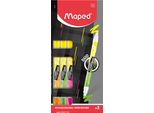 Maped 734127 3 Maped Fluo Duo Textmarker Farbsortiert