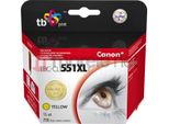 Cartuccia D'inchiostro Tb Comp. Con Canon CLI-551XL, 6446B001 Yl