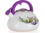 Banquet Teiera In Smalto Fischiante Lavanda 3 L