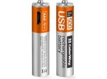 Batterie Ricaricabili Colorway Aaa 400Mah/ Micro Usb/ 1,5V/ 2 Pezzi In Confezione