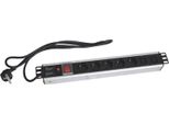 Pannello Di Distribuzione Xtendlan 19'' 5X 230V, 2X Iec, Csn, Interruttore, Protezione Da Sovracorrente, 1,8 M