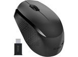 Genius NX-8000S Type-C, Mouse, Wireless, Ottico, 1200DPI, 3 Pulsanti, USB-C, Nero