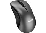 Genius Ergo 8100S/Ergonomico/Ottico/Destro/1 600 Dpi/Usb Senza Fili/Nero-Grigio
