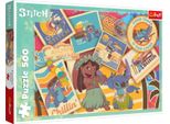 Trefl Puzzle Lilo&Stitch: Francobolli 500 Pezzi