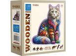 Wooden City Puzzle In Legno Gatto Gentile 150 Pezzi