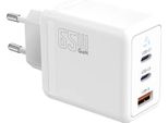 Tb Charger 2X Usb C + Usb A Power Delivery White, Gan 65W