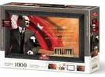 Art Puzzle Puzzle Con Cornice E Colla 3In1 AtatüRk E Anitkabir 1000 Pezzi