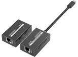 Estensore Premiumcord Da USB-C A Hdmi Su Cavo Patch Cat5E/6/6A 4K@60Hz A 60 M