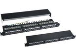 Pannello Patch Xtendlan 19", 24 Porte, Cat6, Schermato, Maniglie Con Cordino, Nero"