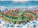 Heye Puzzle Map Art: Mondo Alpino Nelle Alpi 2000 Pezzi