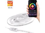 Striscia Led Wifi 2M 4000K + Rgb IP65 Tuya 313904 Polux