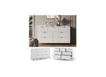 Vicco Sideboard Eliza Weiß 140 X 81 Cm Mit 7 Schubladen