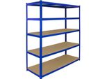 T-Rax Scaffale Per Garage Scaffale Per Officina Scaffale Per Cantina Scaffale Industriale 180Cm H X 160Cm (L)