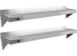 Kukoo 2 X Gastro Mensola In Acciaio Inox Scaffale A Muro Scaffale Da Cucina Scaffale A Muro Portaspezie
