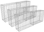 6 X Gabbioni In Pietra Gabbioni Cestini In Filo Metallico Cestino In Rete 100 X 95 X 30 Cm