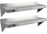 Kukoo 2 X Gastro Mensola In Acciaio Inox Scaffale A Muro Scaffale Da Cucina Scaffale A Muro Portaspezie