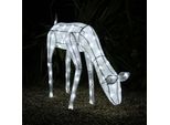Led Renna Cervo Decorazione Natalizia All'aperto Natale Illuminato Timer Avvento 1,2M