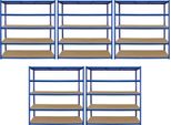5 X T-Rax Scaffalatura Per Garage Scaffalatura Per Officina Scaffalatura Per Carichi Pesanti Scaffalatura Scaffale Sistema Di Scaffalatura