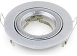 Plafoniera V-TAC GU10 Rotonda Mobile Grigio Argento VT-775
