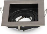 Plafoniera V-TAC Alumina GU10 Square Satin/Black VT-781