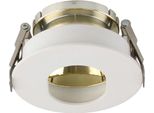 Plafoniera V-TAC GU10 Da Incasso Tonda Bianco/Oro VT-874