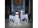 Illuminato Cervo Cervo Pupazzo Di Neve Led Illuminazione Decorazione Di Natale Giardino Timer