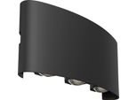 Applique Led Di Alta Qualità Per Esterni Strato IP54, 3000K, 6W, Nero, Maytoni