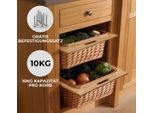 3 Cestini Estraibili Cestini In Vimini Cestini Da Cucina Base In Rattan Faggio