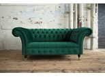 Jv Furniture Divano Di Design Verde Divano Chesterfield A 3 Posti In Tessuto Divani