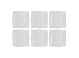 La Porcellana Bianca Set Di 6 Piatti Quadrati 26,5 Cm P003800001Z