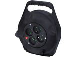 Cavo Di Prolunga Solight In Bobina, 4 Prese, Nero, 10 M