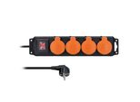 Solight Cavo Di Prolunga Nero Per Esterni IP44, 4 Prese, 3 M PP332