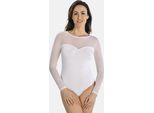 Body Teyli In Viscosa Con Rete Wiillow Donna 2407 Bianco Xl
