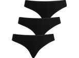 Teyli Confezione Da 3 Pezzi: Perizoma Classico In Bambù Reggiseno Donna 575-3 Nero S