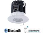 V-TAC Apparecchio Led 10W Bluetooth Bianco Dimmerabile IP65 VT-7710D Caldo-Freddo 850Lm