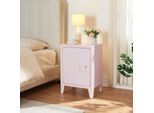 Comodino 'Inari' Con Maniglia A Destra In Acciaio 57 X 40 X 30 Cm Rosa