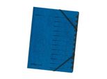 Herlitz 10843316 Organizzatore Easyorga, A4, Cartone, 12 Scomparti, Blu