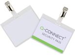 Q-Connect® KF01562 Badge Portanome - Con Clip, Chiuso, 90 X 60 Mm