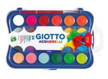 Giotto - Guazzo Giotto 24 Colori 30 Mm Con Pennello | 1 Pezzo