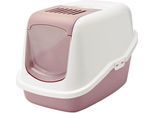 Vadigran Nestor Lettiera Per Gatti In Polvere Limitata Rosa-Bianco 56 X 39 X 38,5 Cm