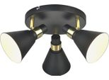 Italux Led Plafond Biagio Industrial Mat Nero MB-H16079CK-3