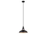 Italux Freya Lampada A Sospensione Industriale Nera MDM-2315/1 M Bk+Gd