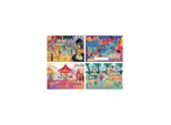Educa Puzzle Parco Divertimenti E Festa Per Bambini 4In1 (20,40,60,80 Pezzi)