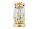 Lampada Da Cimitero In Vetro Oro 110G D11X22Cm